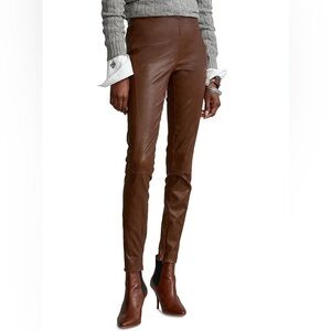 POLO RALPH LAUREN LEATHER PANTS szM